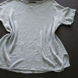 Tahari Mint Green Linen Sweater